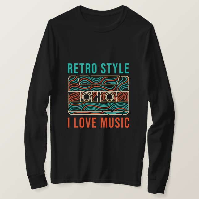 T-shirt I Love Music (Design devant)