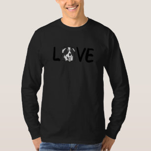T-shirt I Love My Aussie Dog Australian Shepherd Heart Aus