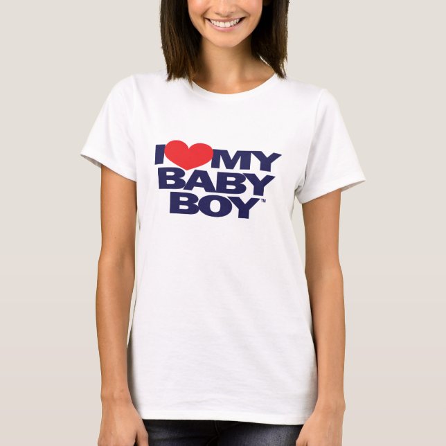T-SHIRT I LOVE MY BABY BOY (Devant)