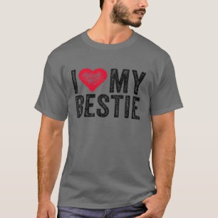 T-shirt I Love My Bestie Best Friend BFF Cute Matching Fri