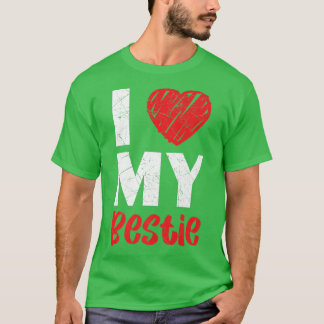 T-shirt I Love My Bestie Best Friend Forever Friendship BF
