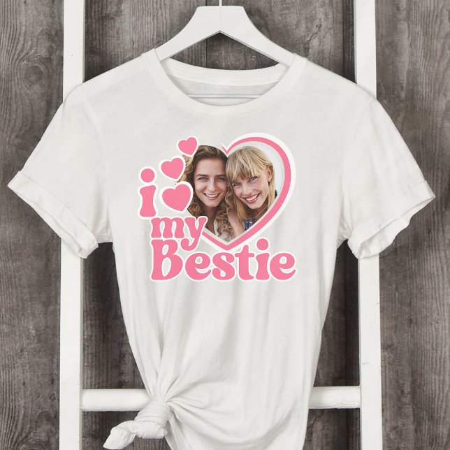 T-shirt I Love My Bestie Photo Custom (Créateur téléchargé)