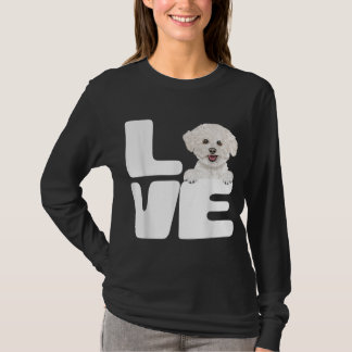 T-shirt I Love My Bichons Frise Amoureux des chiens