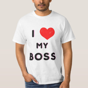 T-shirt I love my boss