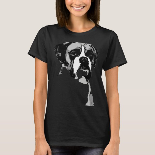 T-shirt I Love My Boxer Dog (Devant)