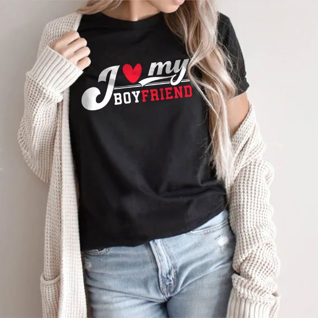 T-shirt I Love My Boyfriend T-shirt, Saint Valentin T-Shir (Créateur téléchargé)