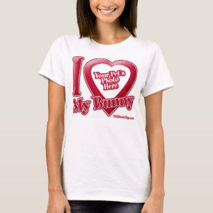 T-shirt I Love My Bunny - Photo