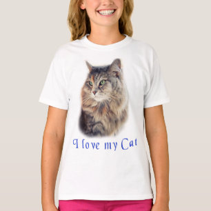 T-shirt I love my Cat