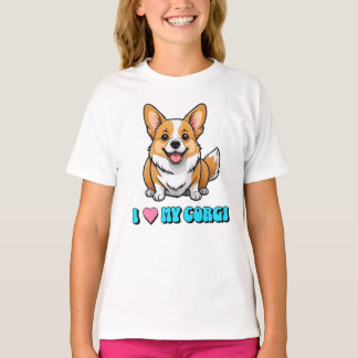 T-shirt I Love My Corgi