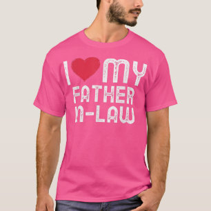 T-shirt I love my Father in Law Family Matching I heart my