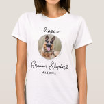 T-shirt I Love My German Shepherd Photo personnalisée Chie<br><div class="desc">Emmenez votre meilleur ami avec vous partout où vous allez avec cette chemise amoureux des chiens photo berger allemande personnalisée ! Un must pour chaque amoureux des chiens, chien maman et chien papa! Un plaisir I Love My Dog, cette citation de chemise "I Love My German Shepherd" peut être personnalisée...</div>