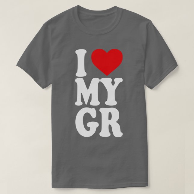 T-shirt I Love My Girlfriend 12 (Design devant)