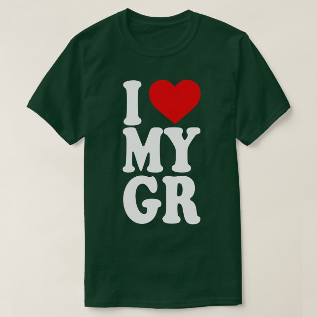 T-shirt I Love My Girlfriend 12 (Design devant)