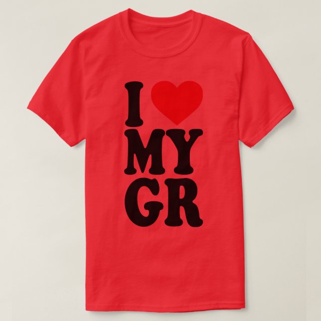 T-shirt I Love My Girlfriend 13 (Design devant)