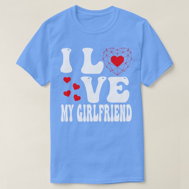 T-shirt I Love My Girlfriend 14 (Design devant)