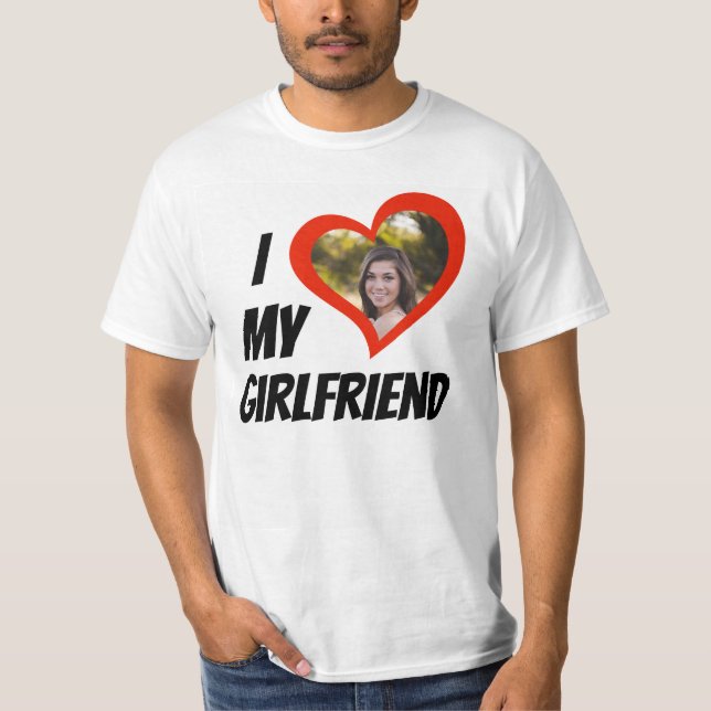 T-shirt I Love my Girlfriend Custom (Devant)