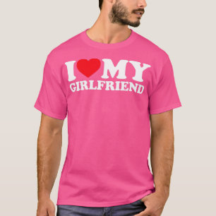 T-shirt I Love My Girlfriend I Heart My Girlfriend S