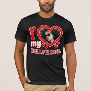 T-shirt I Love My Girlfriend Personnalisé