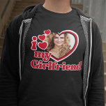 T-shirt I Love My Girlfriend Photo<br><div class="desc">I Love My Girlfriend Shirt - télécharger une photo pour l'intérieur du coeur</div>