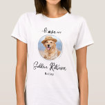 T-shirt I Love My Golden Retriever Personnalisé Chien Phot<br><div class="desc">Emmenez votre meilleur ami avec vous partout où vous allez avec cette chemise d'amoureux des chiens photo d'un récupérateur d'or personnalisée ! Un must pour chaque amoureux des chiens, chien maman et chien papa! Un plaisir I Love My Dog, cette citation de chemise "I Love My Golden Retriever" peut être...</div>