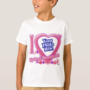 T-shirt I Love My Great Grand-parents rose/violet - photo