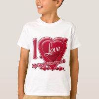 I Love My Great Grand-parents rouge - coeur