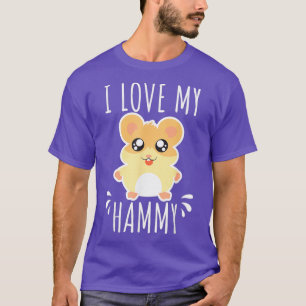 T-shirt I Love My Hammy Hamster T Shirt Cadeau pour enfant