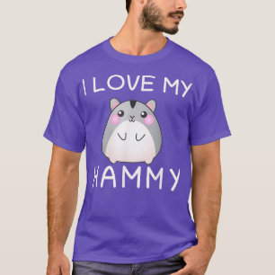 T-shirt I Love My Hamster Pet Propriétaire
