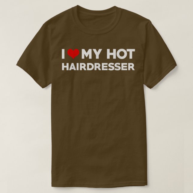 T-shirt I Love My Hot Husband Hairtravfiance (Design devant)