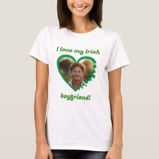 T-shirt I Love My Irish Boyfriend St Patrick's Shamrock