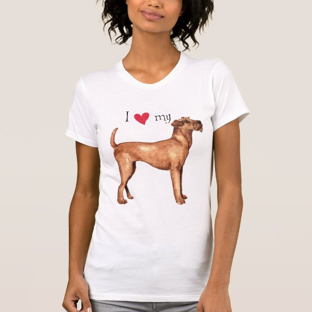 T-shirt I Love my Irish Terrier (Devant)