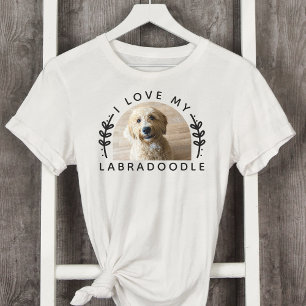 T-shirt I Love My Labradoodle Dog Photo