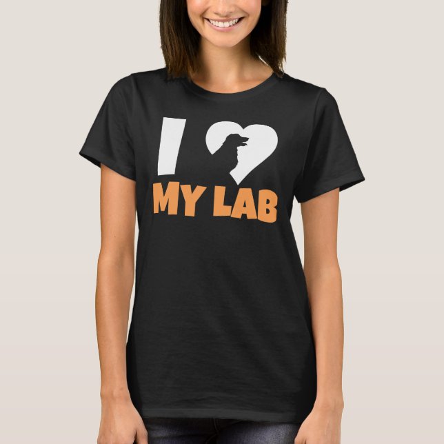 T-shirt I Love My Labrador 211 (Devant)
