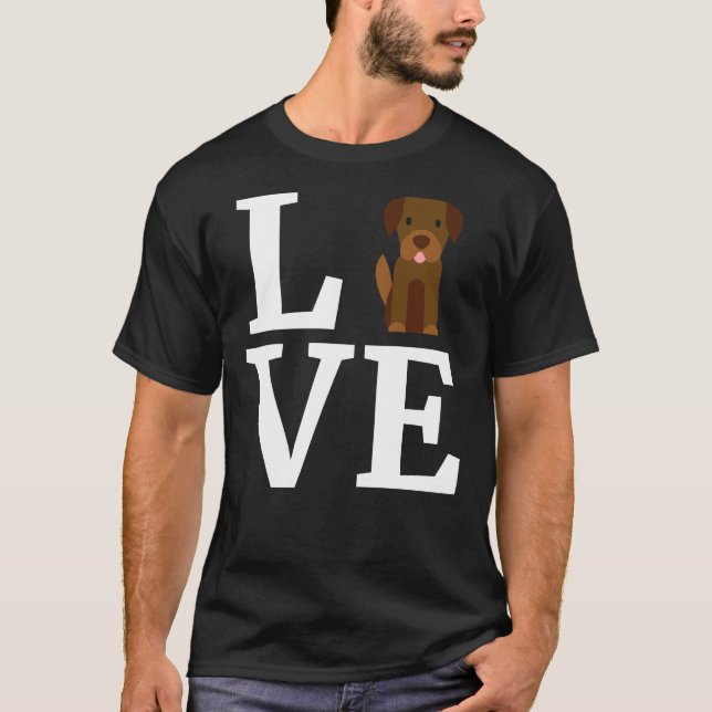 T-shirt I Love My Labrador Retriever Labrador Retriever (Devant)