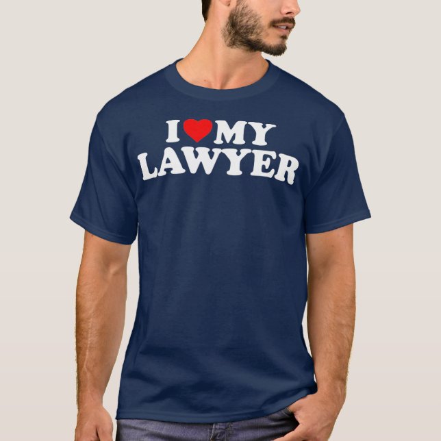T-shirt I Love My Lawyer   Heart My Lawyer (Devant)