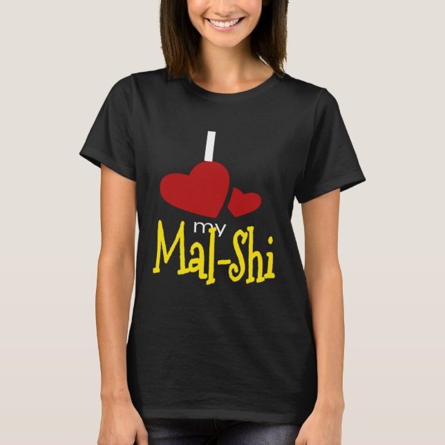 T-shirt I Love My Mal Shi (Devant)