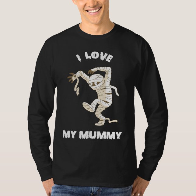 T-shirt I Love my Mummy Halloween 2021 (Devant)