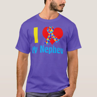 T-shirt I love My Nephew Autism