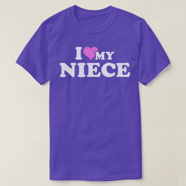 T-shirt I love my niece (Design devant)