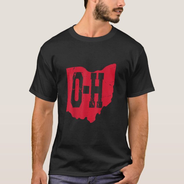 T-shirt I Love My Ohio Home Script Ohio Buckeye State (Devant)