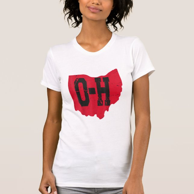 T-shirt I Love My Ohio Home Script Ohio Buckeye State (Devant)