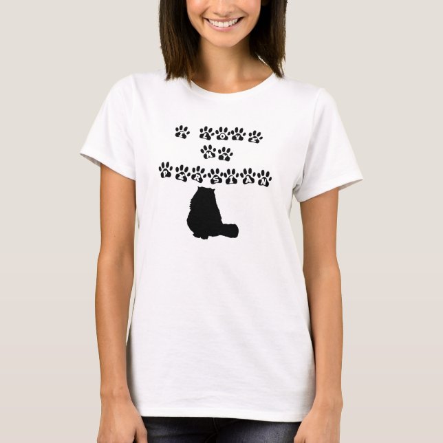 T-shirt I Love My Persian— Texte noir (Devant)