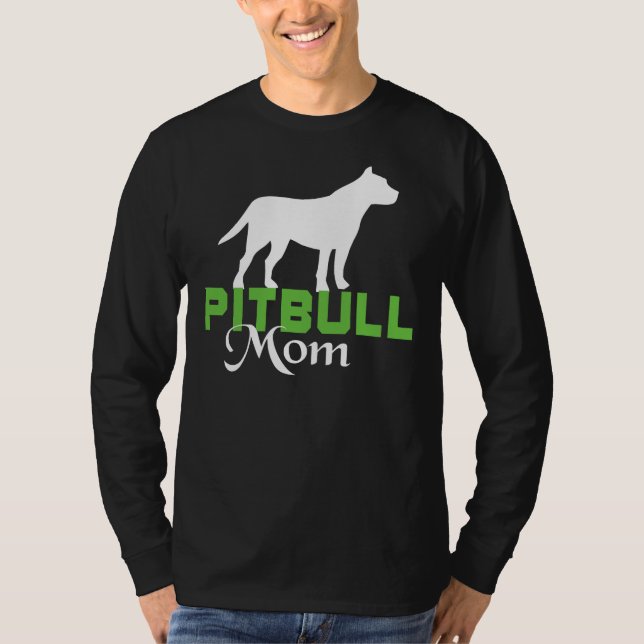 T-shirt I Love My Pit Bull Maman Scoop (Devant)