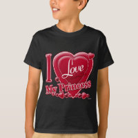 I Love My Princess rouge - coeur
