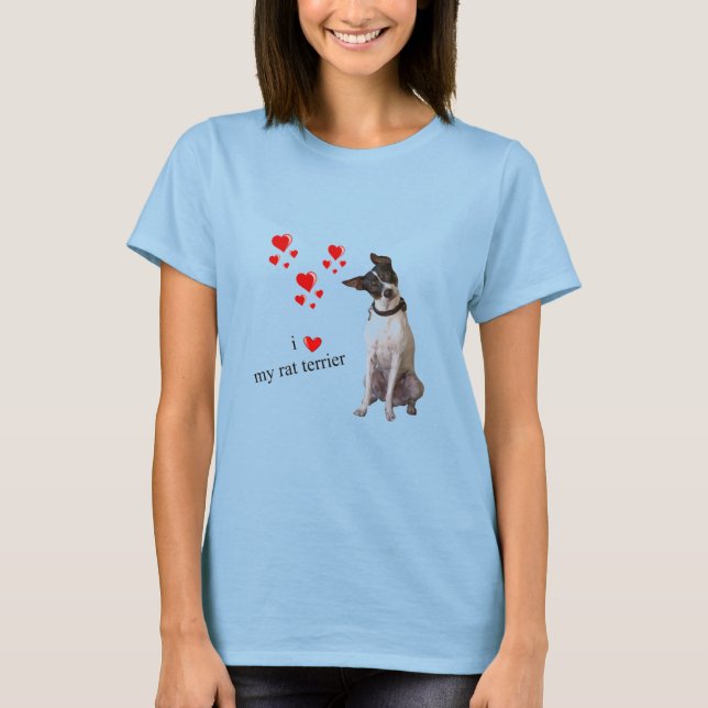 T-shirt I Love my Rat Terrier (Devant)