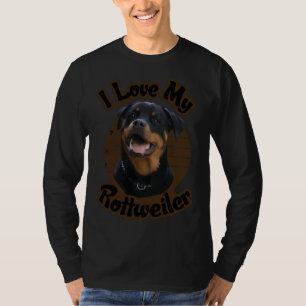 T-shirt I Love My Rottweiler Classic