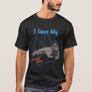 T-shirt I Love My Russian Blue Best Amoureux des chats Emp