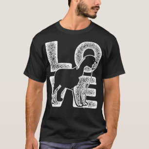 T-shirt I Love My Saint Bernard Amoureux des chiens Thème 