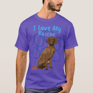 T-shirt I Love My Secourt Vizsla Cool Adopté Chien