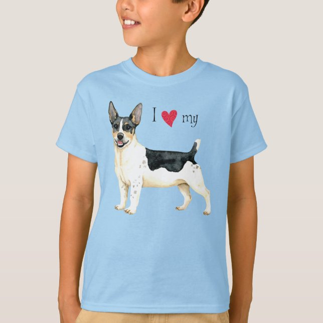 T-shirt I Love my Teddy Roosevelt Terrier (Devant)